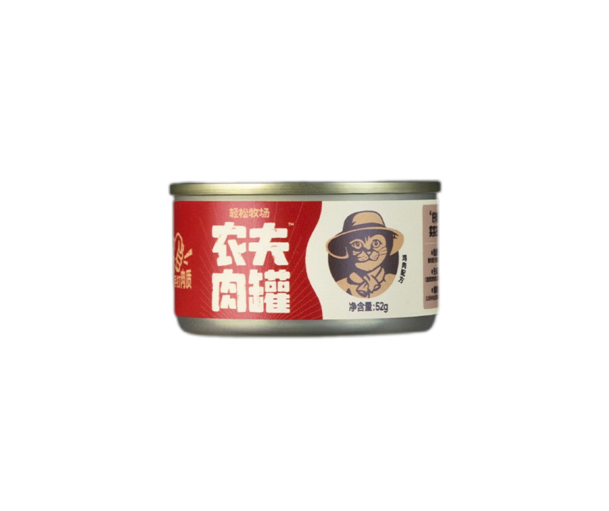 小壳旗下 轻松牧场农夫肉罐 鸡肉主食罐 小鸟胃52G