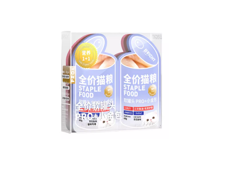 布兰德PRO+小金包全价主食湿粮软罐头  1盒12包  每包40G 适合小鸟胃