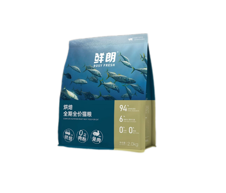 鲜朗最新口味 兔肉猫粮 2kg装  适口性超赞  再说贵我要生气了！！！